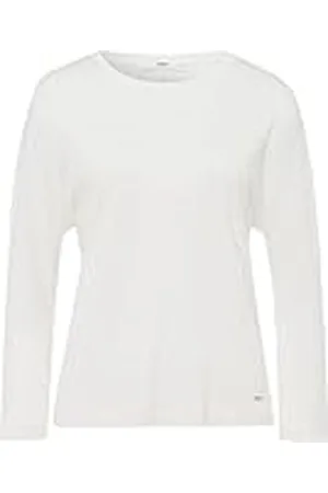Brax Dames Style Charlene Viscose Mix-Cleanes shirt met lange mouwen in herfstkleuren tuniekshirt, , 44