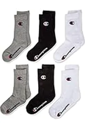 Champion Sokken (6 stuks), uniseks, voor kinderen en jongeren, , 31-34