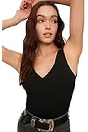 Trendyol Black Buger Knitwear Blouse voor dames, maat L
