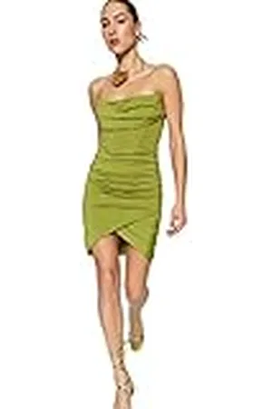 Trendyol Dames Mini Bodycon Getailleerde Gebreide Jurk, ,38, , 64