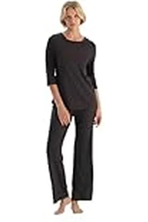 Dagi Dames Boat Neck Lace Gedetailleerde Pyjama Set, 2XL, , XXL