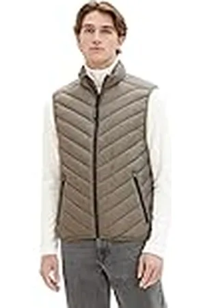 TOM TAILOR TOM KLEERMAKER lichtgewicht gewatteerd herengilet met opstaande kraag van gerecycled polyester