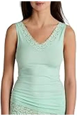 Calida Natural Comfort Lace Tanktop voor dames, V-hals, van hoogwaardig Supima-katoen, , 40/42 NL