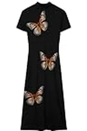 Desigual Slanke midi-vlinderjurk voor dames, , S
