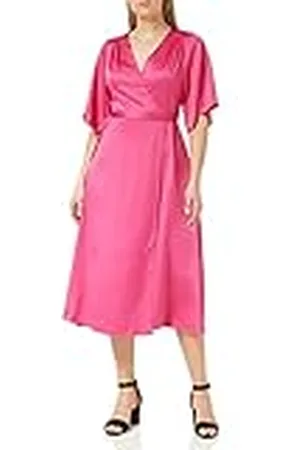 Liquorish Midi-wikkeljurk met kimono-mouwen voor dames, cocktail, , 38