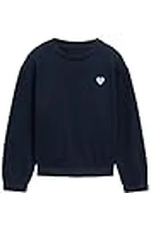 TOM TAILOR Cropped sweatshirt voor meisjes met hartprint, , 104-110