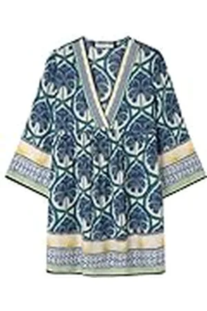 Women secret Tropique tuniek, blauwe print, S