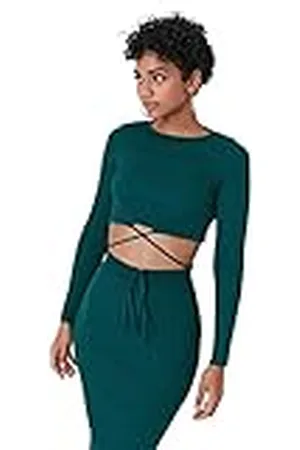 Trendyol Vrouwen Plain Midden Knitwear Trui-Rok Tweedelige Set, , XS