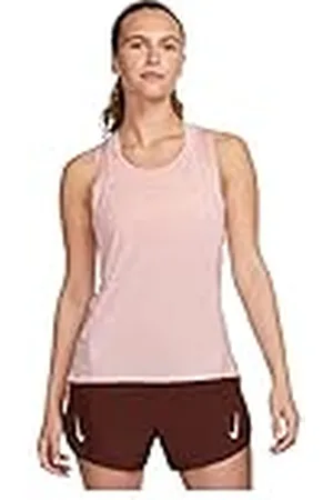 Nike W Dri-Fit Race Singlet T-shirt, sfeer/reflecterend zilver, XL dames