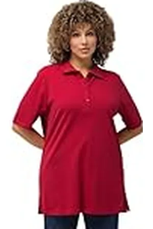Ulla Popken Basic poloshirt voor dames, , 46-48