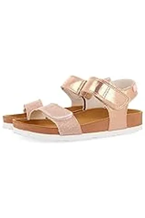 Gioseppo Sandalen met biologische zool, wit en zilver, voor meisjes, Aransas, , 37 EU