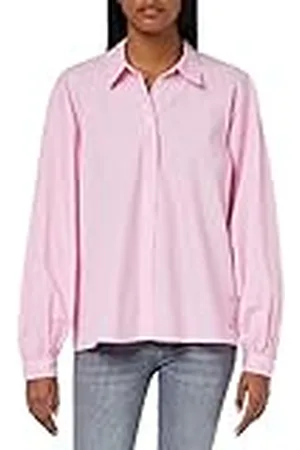 Tommy Hilfiger Dames ORG CO Solid Raglan Shirt LS Casual, Classic Roze, 38