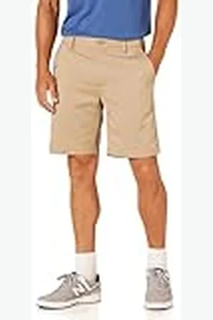Amazon Heren Slim-Fit Stretch Golf Short, Khaki Bruin, 32
