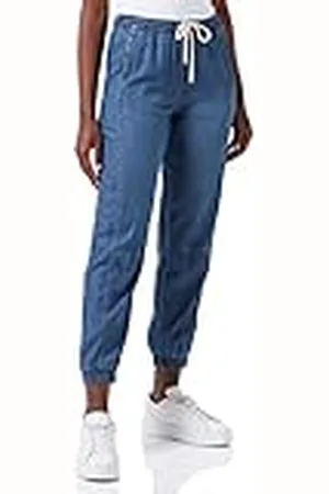 Gerry Weber Dames Jogstyle broek broek vrije tijd verkort broek effen kleur licht verkort been, , 36