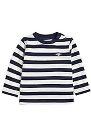 GANT Unisex Baby Striped Shield Pique Ls Top T-shirt, , 80 cm