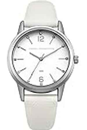 French Connection Quartz - polshorloge - weergave - analoog - dames - armband - PU, , Witte wijzerplaat