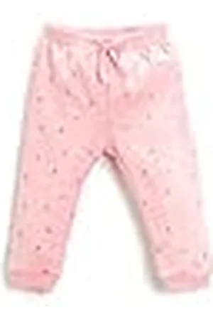 Koton Baby-meisjes katoenen jogger elastische tailleband hart bedrukt detail sweatpants, , 6-9 Maanden