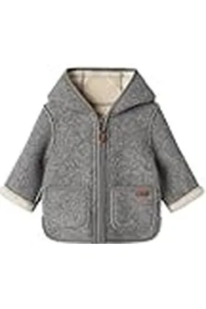 NAME IT Unisex Baby Nbnmily Jacket2 Jacket, Grey Melange, 68, , 68
