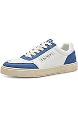 QS by s.Oliver Heren 5-13614-42 sneakers, wit/oceaan, 40 EU, , 40 EU