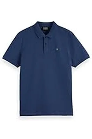 Scotch&Soda Heren Seasonal Core-Cotton Pique Regular Fit Polo Shirt, , S