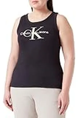 Calvin Klein Jeans Archival Monologo Rib tanktops voor dames, ., XS