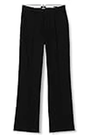 Scotch&Soda Maison Hailey-High Rise Straight Leg Broek, Zwart 0008, 27