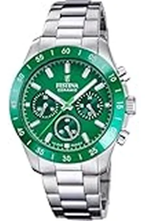 Festina Horloge voor Unisex F20693/5 Ceramic Roestvrij Staal Behuizing Grijs Roestvrij Staal Band Grijs, , Armband, , Armband