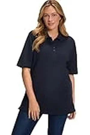 Ulla Popken Basic poloshirt voor dames, , 42-44