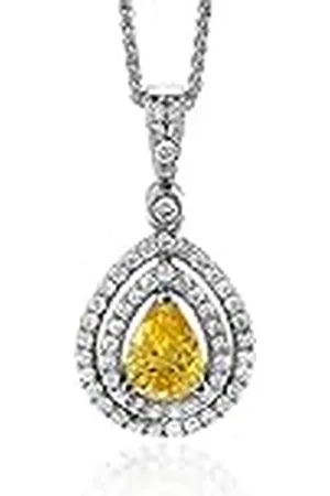 ORPHELIA Dameshanger met ketting 925 gerhodineerd zirkonia meerkleurig briljant geslepen - ZH-7048