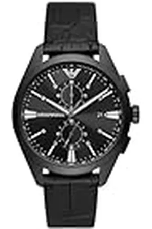 Emporio Armani Chronograaf Leren Horloge