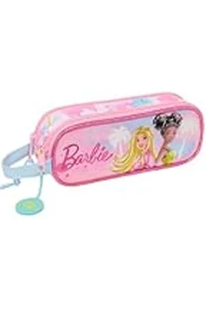 Safta BARBIE PAINTERLY Dubbel etui voor kinderen, ideaal voor kinderen op schoolleeftijd, comfortabel en veelzijdig, kwaliteit en duurzaamheid, 21 x 6 x 8 cm, , M, Casual