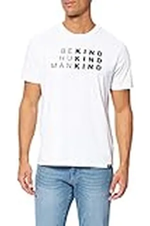 7 for all Mankind Mens Graphic TEE Shirt, White, XXL