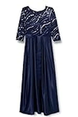 Gina Bacconi Satijnen baljurk voor dames, maxi-jurk, cocktailjurk, , 40