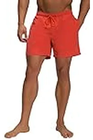 JP 1880 Jay-PI zwemshort voor heren, beachwear, elastische tailleband, vintage look, knalloranje, 3XL, , 3XL