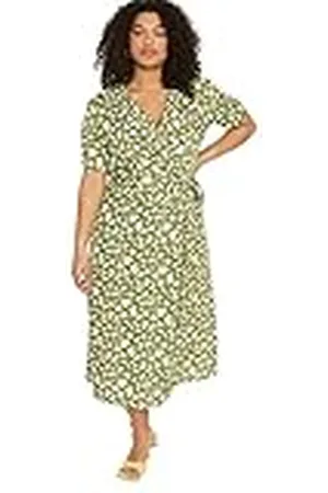 Trendyol Midi-jurk, wikkeljurk, grote maat, damesjurk, , 74 Grande taille