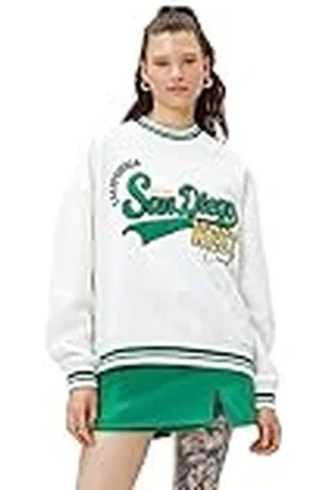 Koton Dames Crew Neck Varsity Embroidered Sweatshirt, , M