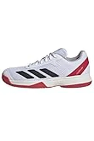 adidas Uniseks-Kind Courtflash Kids Tennis Shoes, Cloud White/Core Black/Lucid Red, 37 1/3 EU
