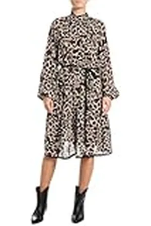 Replay Dames midi-jurk van viscose, , XS