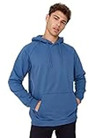 Trendyol Heren capuchon effen oversized sweatshirt, marine blauw, S, , S