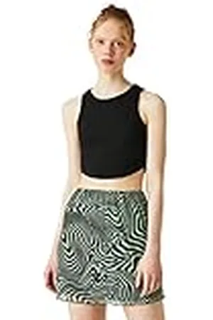 Koton Dames halter Neck Crop Tank Top, , S