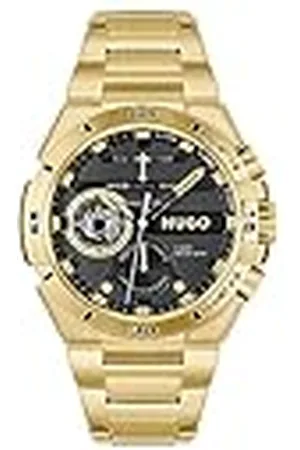 HUGO BOSS Analoog multifunctioneel kwartshorloge voor heren, #Wild Collectie met roestvrijstalen of lederen armband, , Roestvrij staal