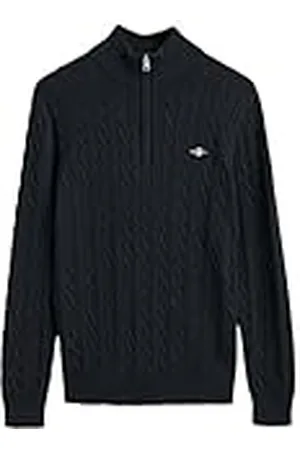 GANT KATOEN KABLE Half Zip, , 4XL
