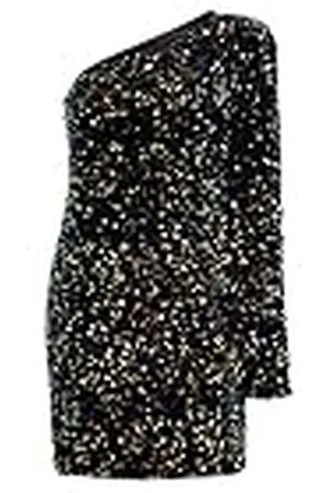 NAEMI Dames One Shoulder mini-jurk 19229184-NA01, blauw meerkleurig, XS, , XS