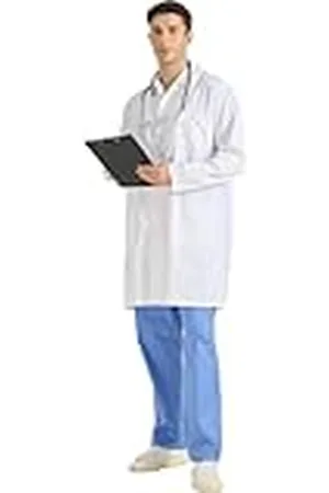 MISEMIYA Laboratoriumjas doktersjas unisex - witte jas heren - doktersjas heren 8167, , XXL