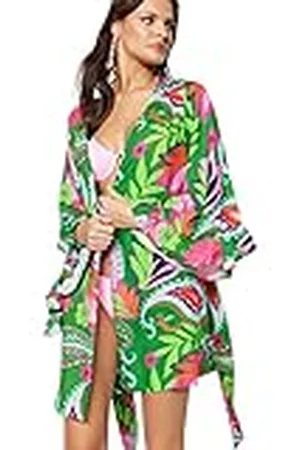Trendyol Dames Kimono & Caftan-Groen-Relaxed, , S