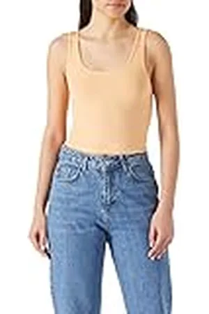 Koton Dames Dikke Straps Geribbeld Scoop Neck Tanktop, , S