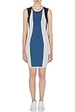 Armani Exchange Dames Color Block, Logo On Neck, Mouwloze Jurk, , S