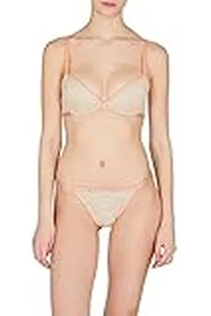 Emporio Armani Dames All Over Embroidery Lace Brazilian Brief Bikini Stijl Ondergoed, , XL