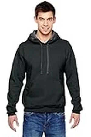 Fruit Of The Loom Sweatshirt met capuchon voor heren, Pullover - Zwart, S