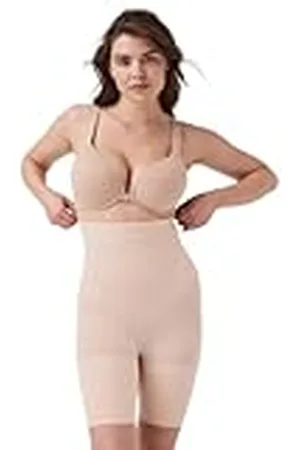 Spanx Higher Power Short, Shapewear-ondergoed voor dames, Beige (zacht nude), 1X/XXL
